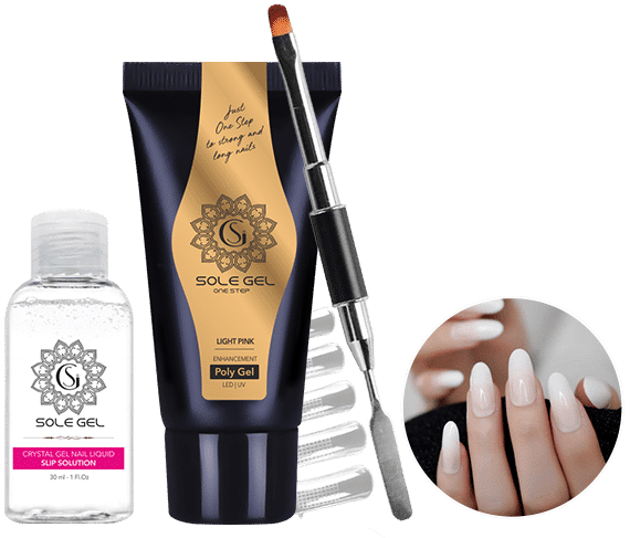 sole-gel-polygel-extention